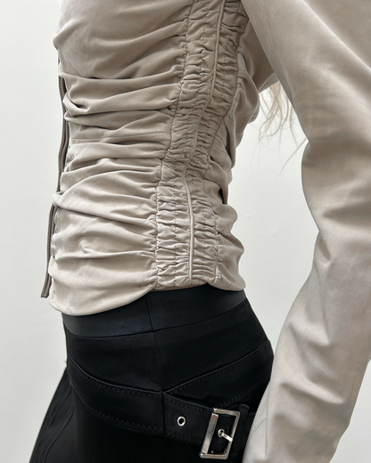 Gucci by Tom Ford SS03 Ruched Leather Jacket