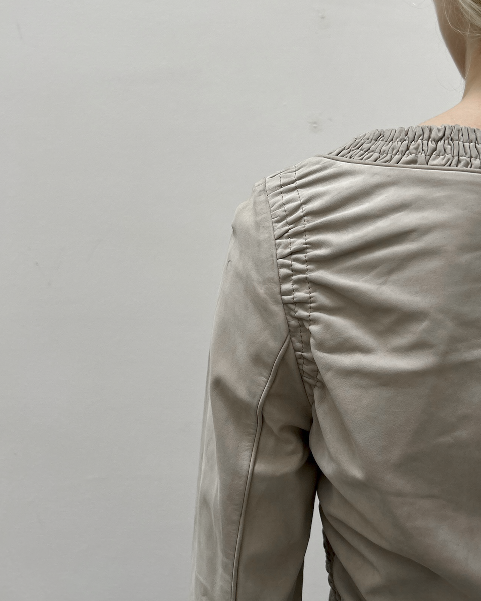 Gucci by Tom Ford SS03 Ruched Leather Jacket