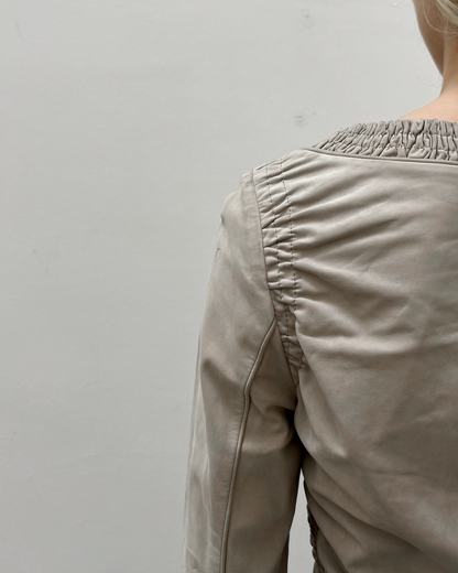 Gucci by Tom Ford SS03 Ruched Leather Jacket