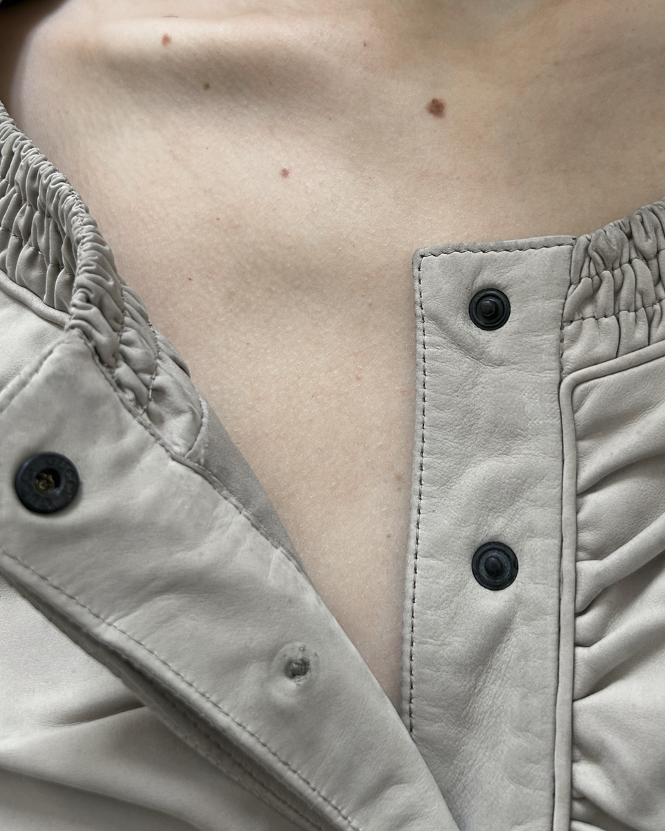 Gucci by Tom Ford SS03 Ruched Leather Jacket