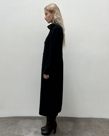 Emporio Armani Double Breasted Wool Coat