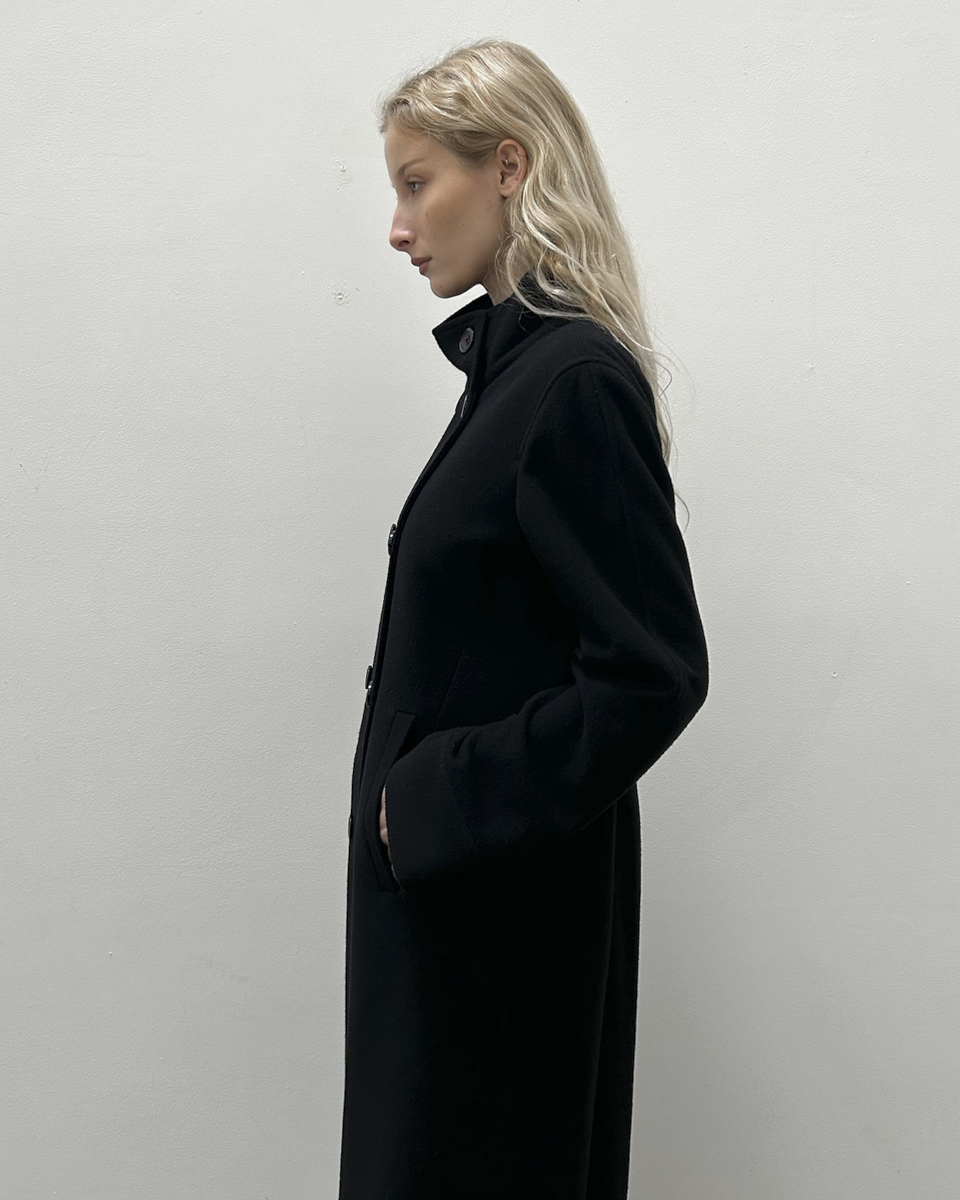 Emporio Armani Double Breasted Wool Coat