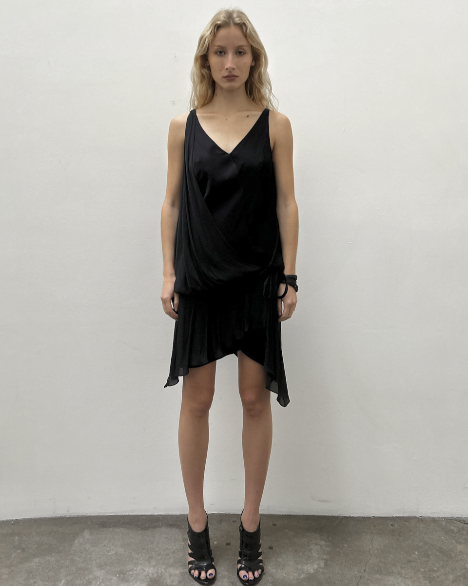 Nina Ricci Draped Dropwaist Dress
