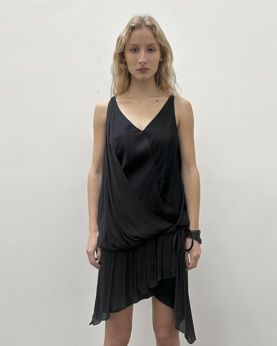 Nina Ricci Draped Dropwaist Dress