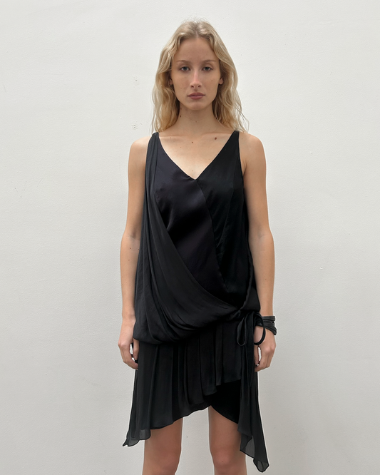Nina Ricci Draped Dropwaist Dress
