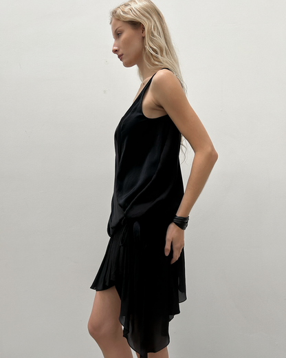 Nina Ricci Draped Dropwaist Dress