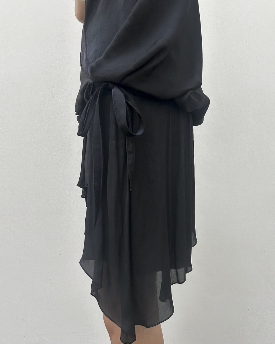 Nina Ricci Draped Dropwaist Dress