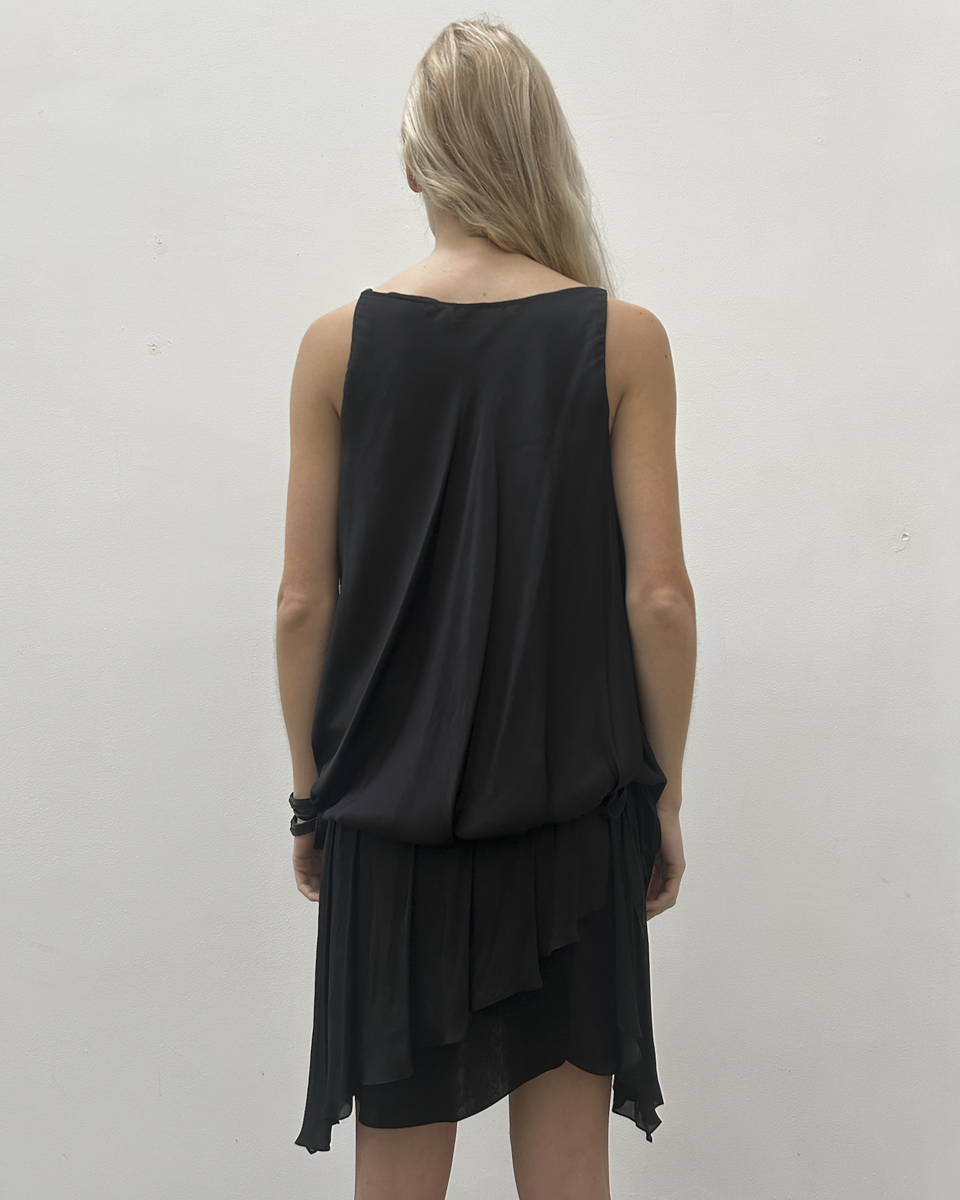 Nina Ricci Draped Dropwaist Dress