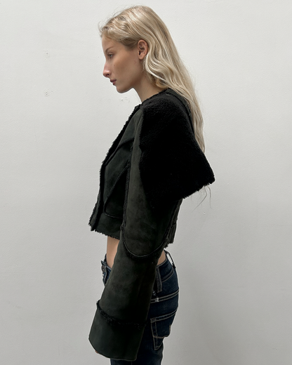 Richard Chai Cropped Lamb Jacket