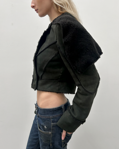 Richard Chai Cropped Lamb Jacket