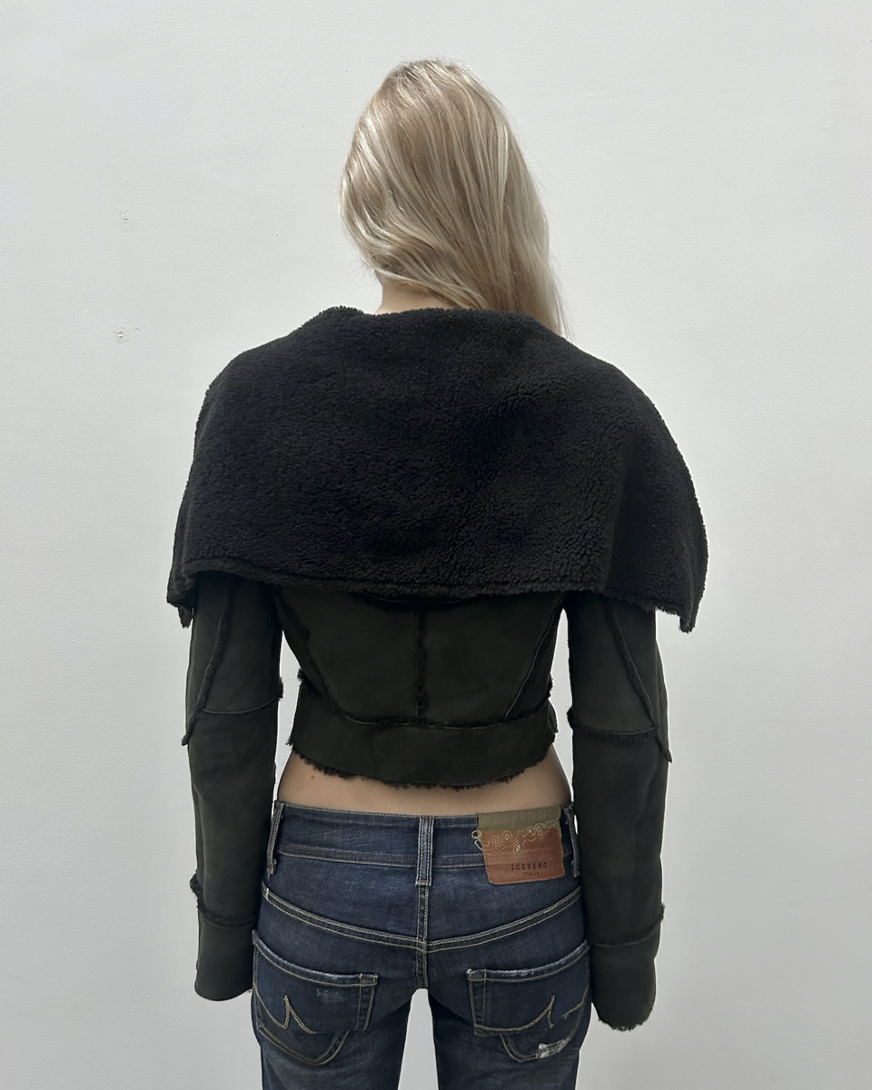 Richard Chai Cropped Lamb Jacket