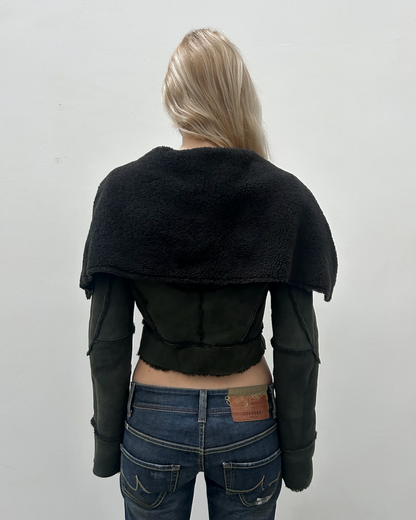 Richard Chai Cropped Lamb Jacket