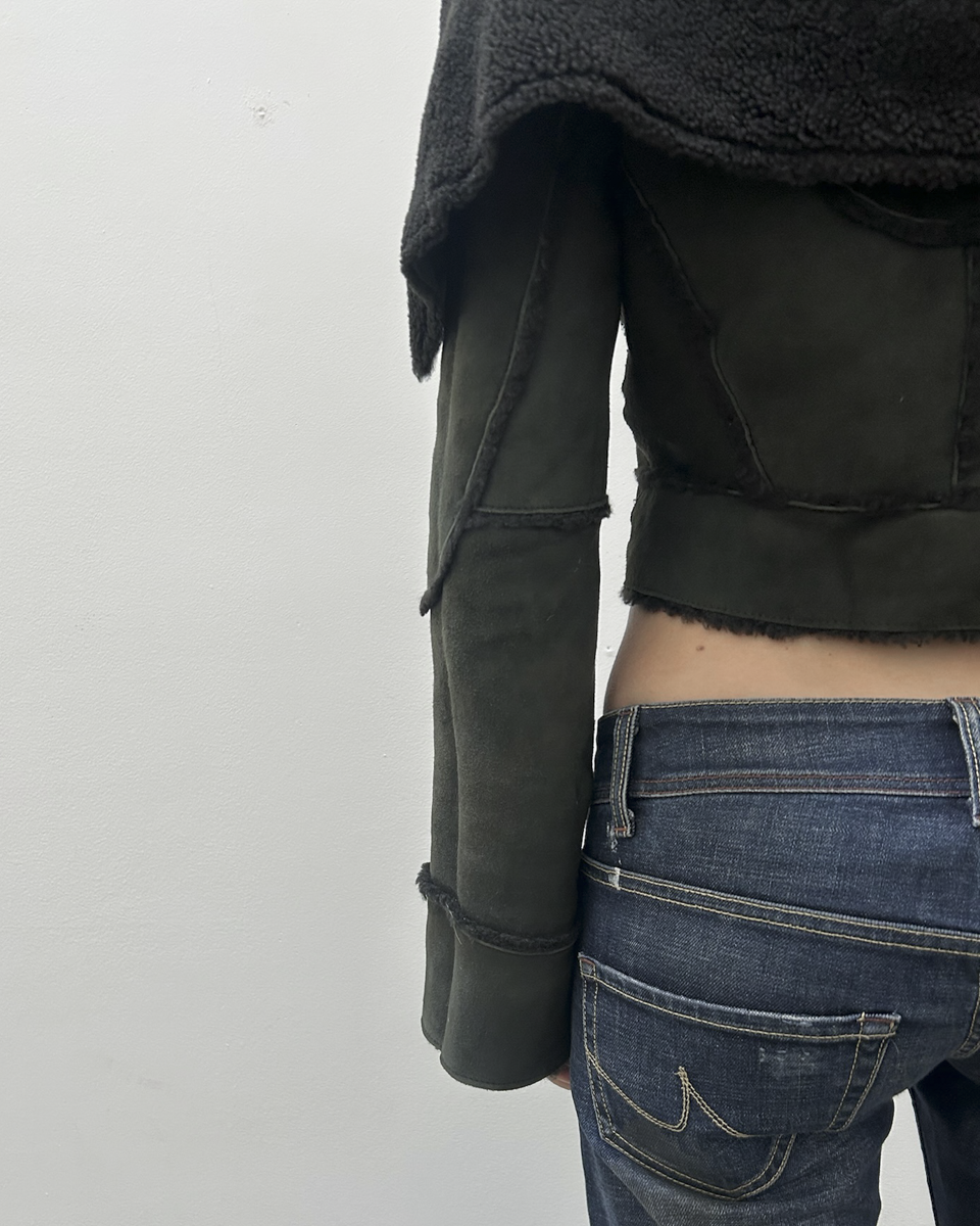 Richard Chai Cropped Lamb Jacket