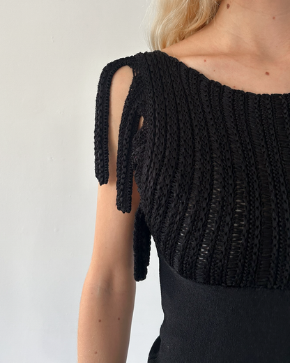 Emporio Armani Fringe Sleeve Top