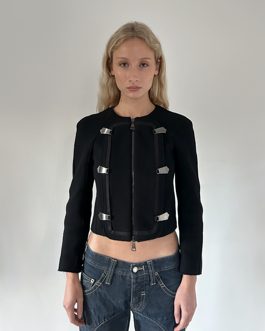 Emporio Armani Napoleon Cropped Jacket