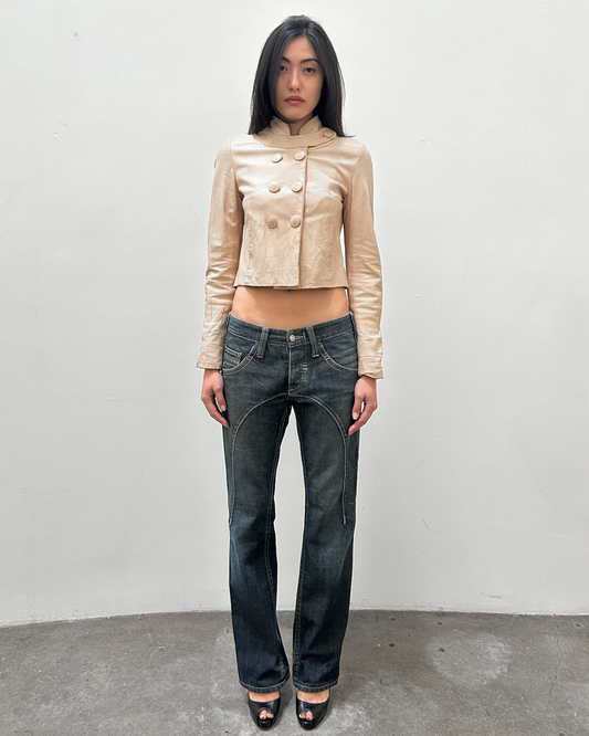 Neil Barrett Contrast Stitching Denim