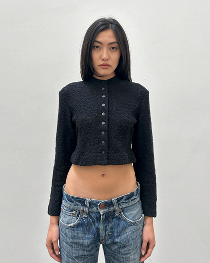 iwish by Y's Cropped Wool Cardigan