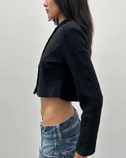 iwish by Y's Cropped Wool Cardigan