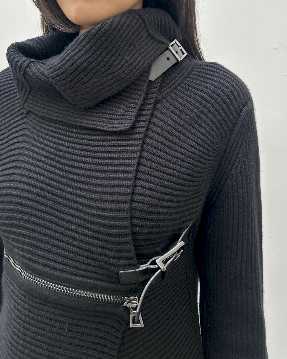 Adolfo Dominguez Buckle Sweater