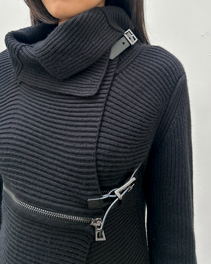 Adolfo Dominguez Buckle Sweater