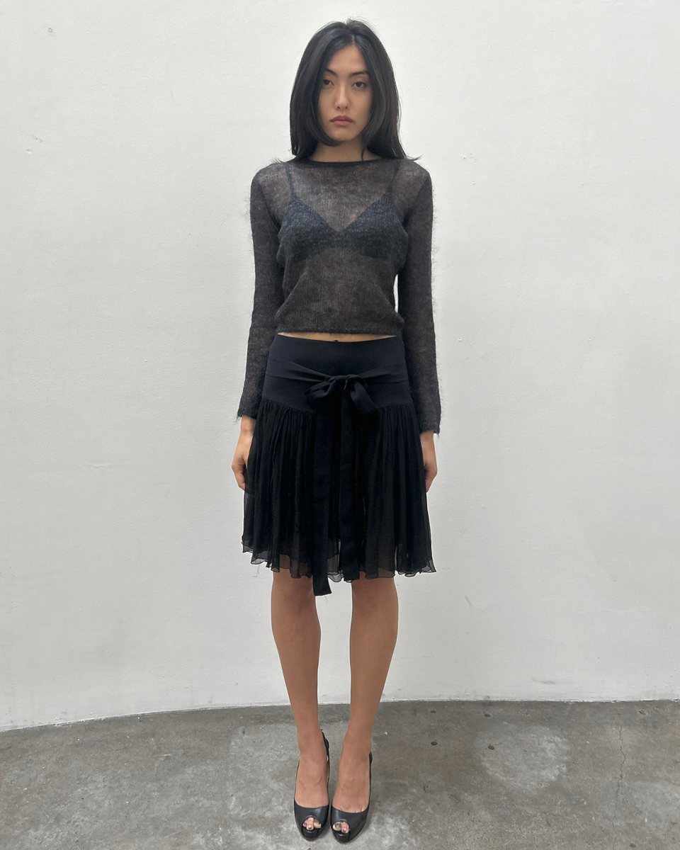 Blumarine Silk Chiffon Skirt