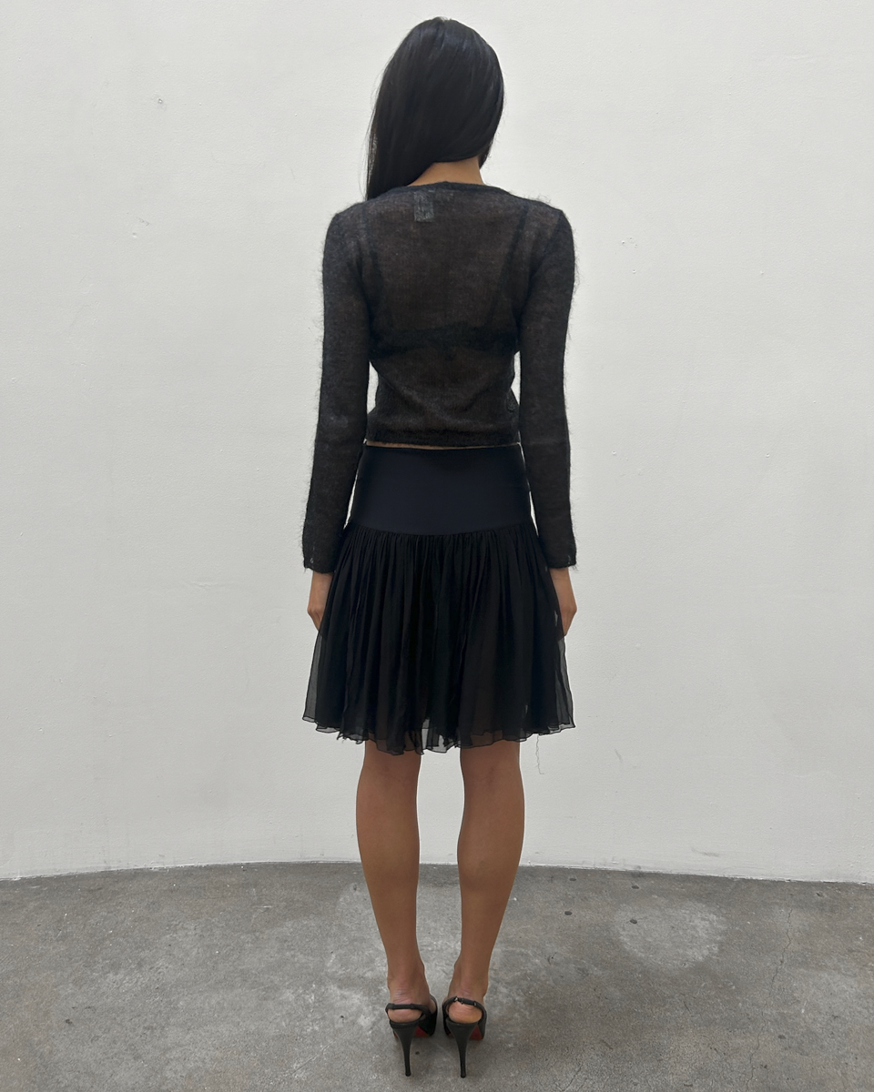 Blumarine Silk Chiffon Skirt