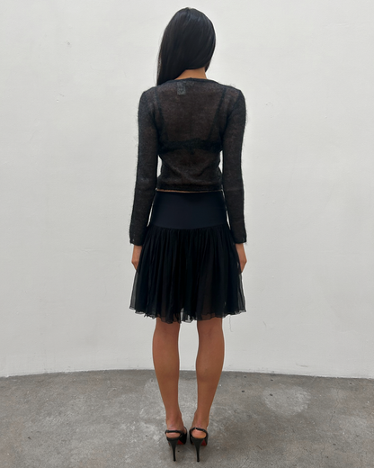 Blumarine Silk Chiffon Skirt