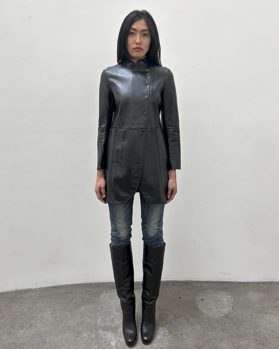 Emporio Armani (2013) Lambskin Leather Coat