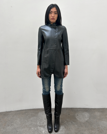 Emporio Armani (2013) Lambskin Leather Coat