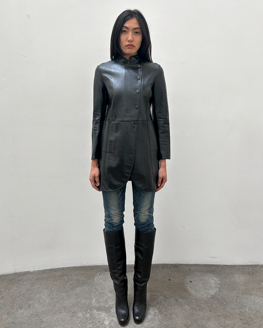 Emporio Armani (2013) Lambskin Leather Coat