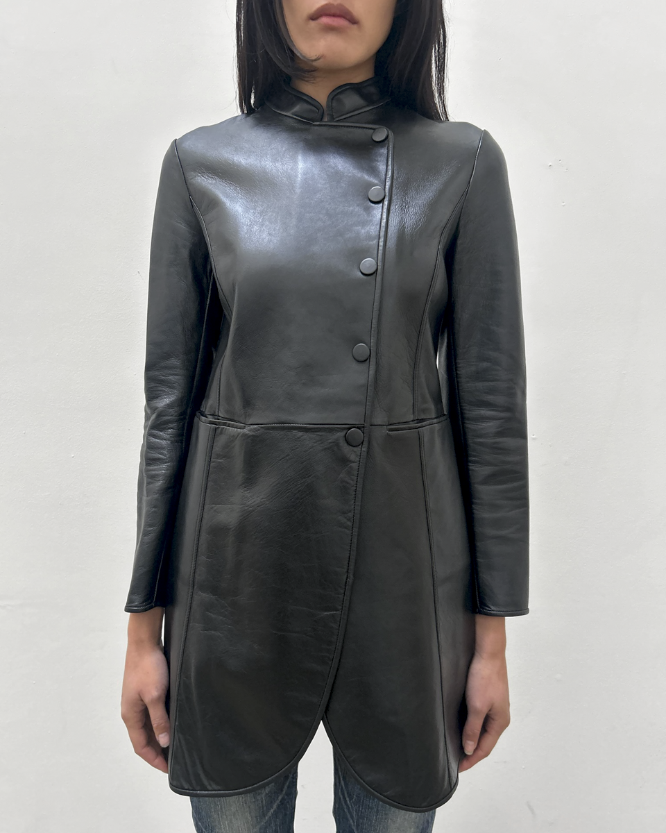 Emporio Armani (2013) Lambskin Leather Coat
