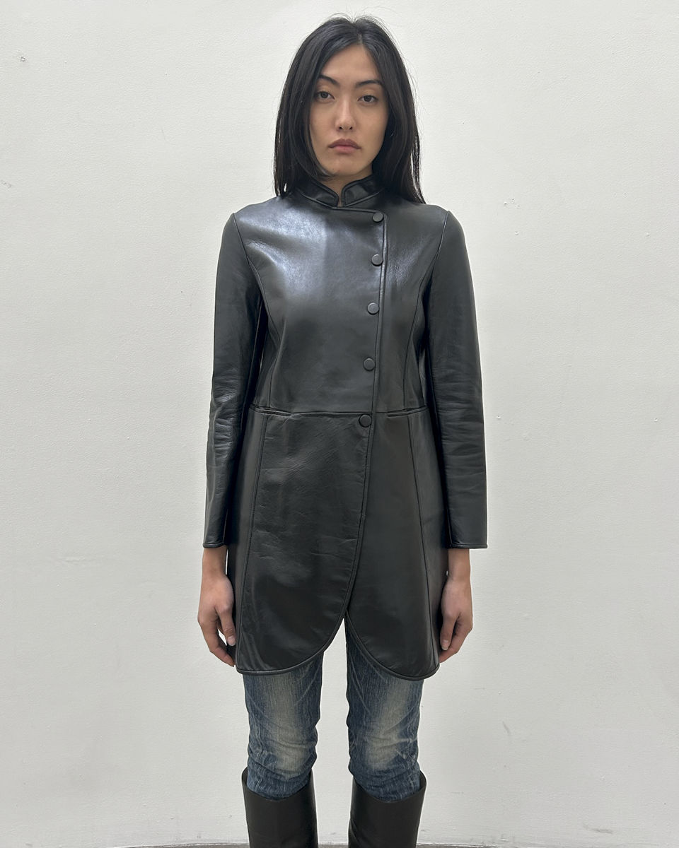 Emporio Armani (2013) Lambskin Leather Coat