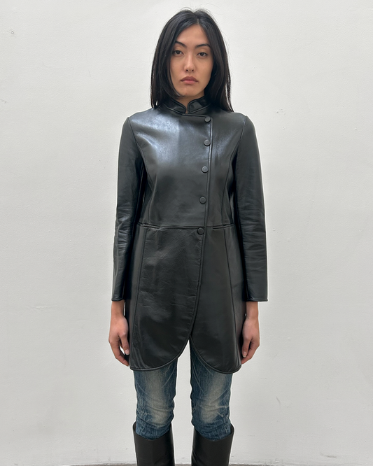 Emporio Armani (2013) Lambskin Leather Coat