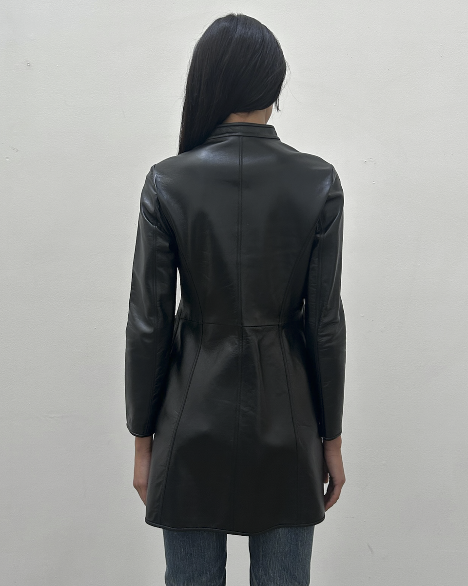 Emporio Armani (2013) Lambskin Leather Coat