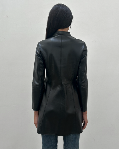 Emporio Armani (2013) Lambskin Leather Coat