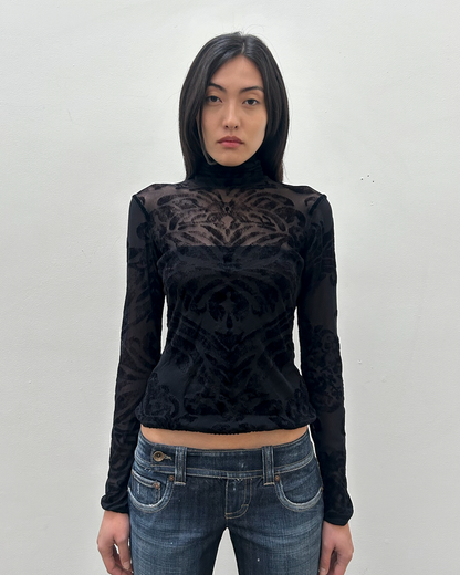 Gianfranco Ferre Sheer Mesh Top