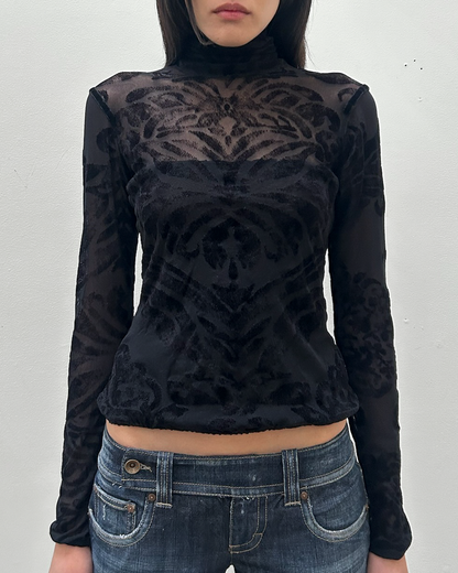 Gianfranco Ferre Sheer Mesh Top