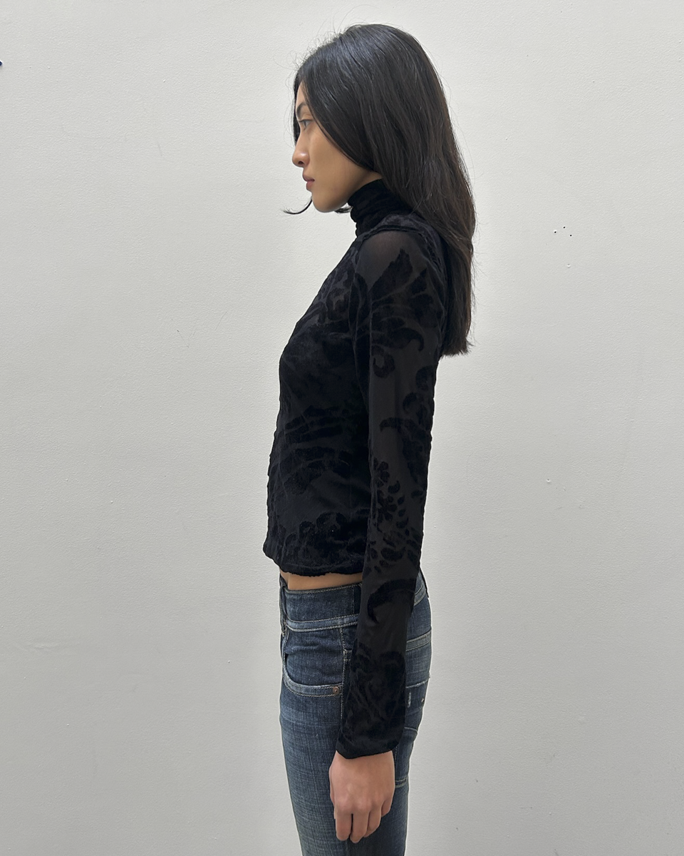 Gianfranco Ferre Sheer Mesh Top