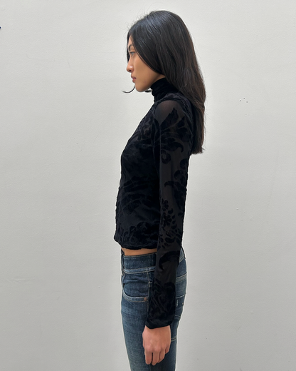 Gianfranco Ferre Sheer Mesh Top