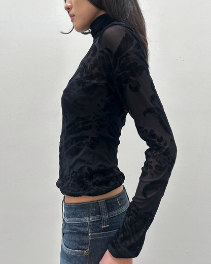 Gianfranco Ferre Sheer Mesh Top