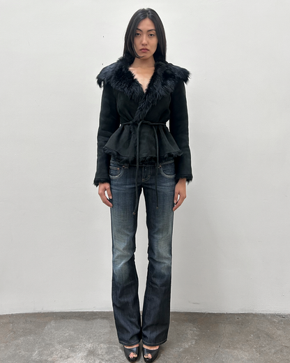 Novespazio Shearling Fur Coat