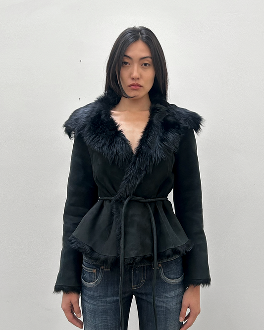 Novespazio Shearling Fur Coat