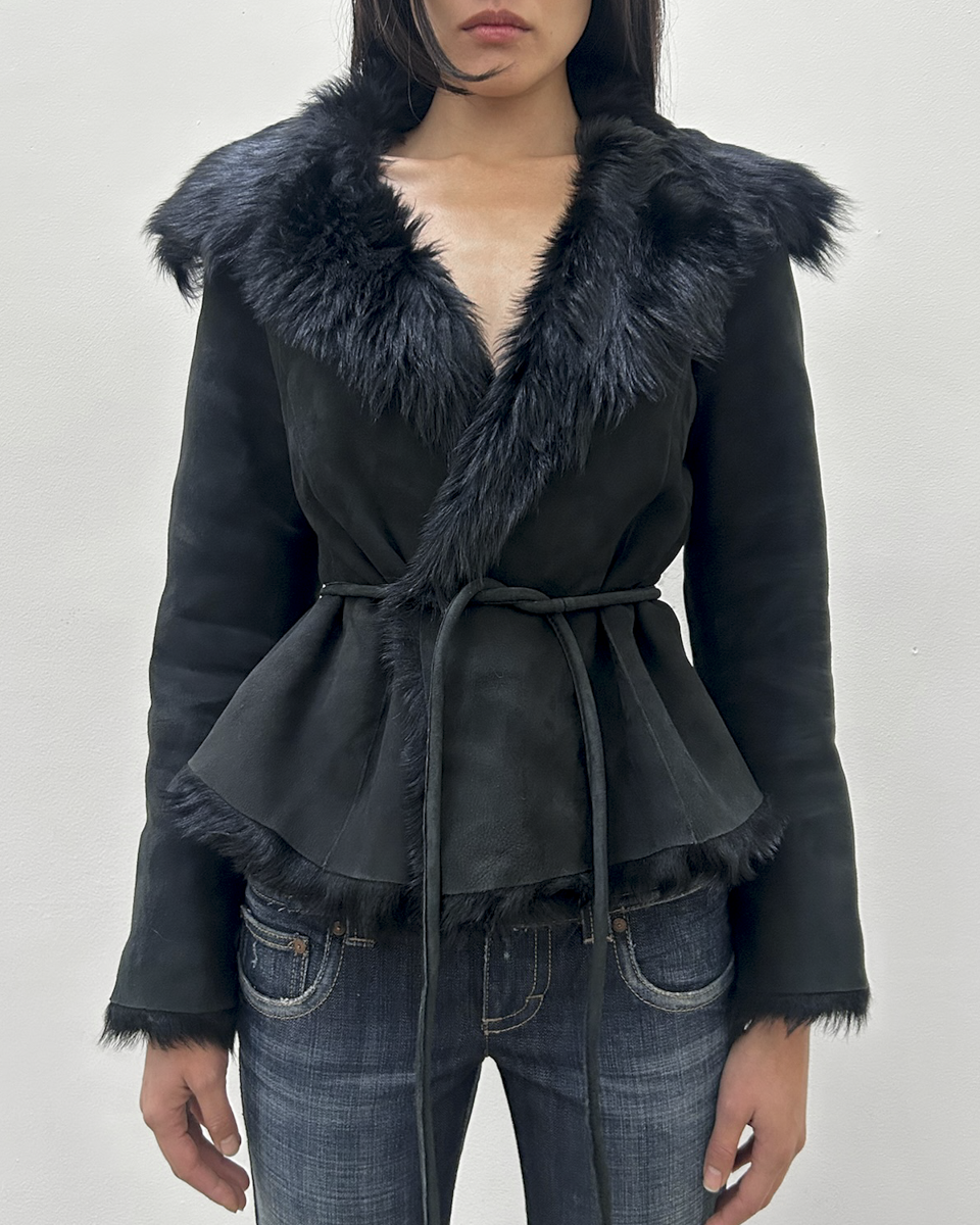 Novespazio Shearling Fur Coat