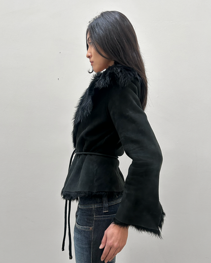 Novespazio Shearling Fur Coat