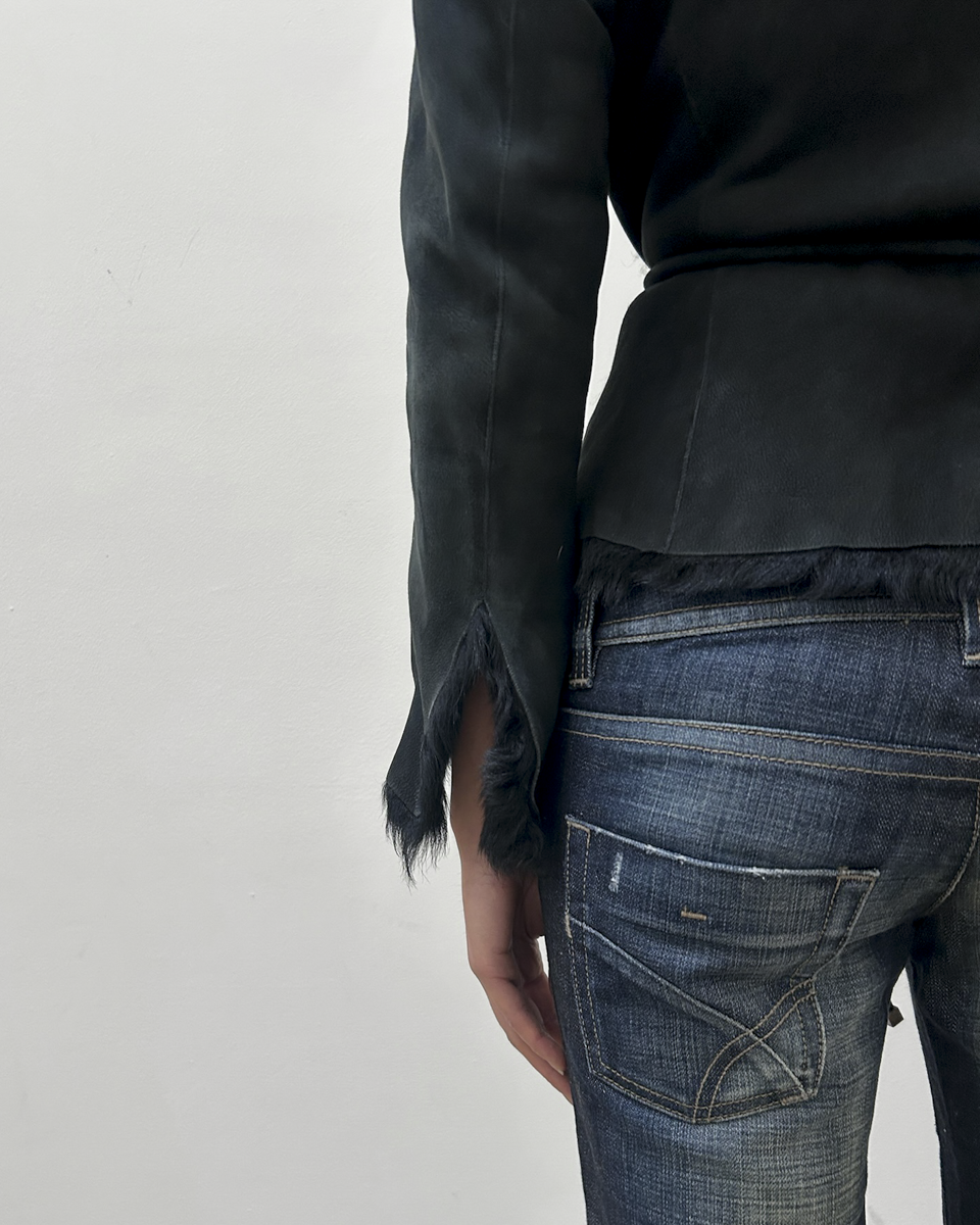 Novespazio Shearling Fur Coat