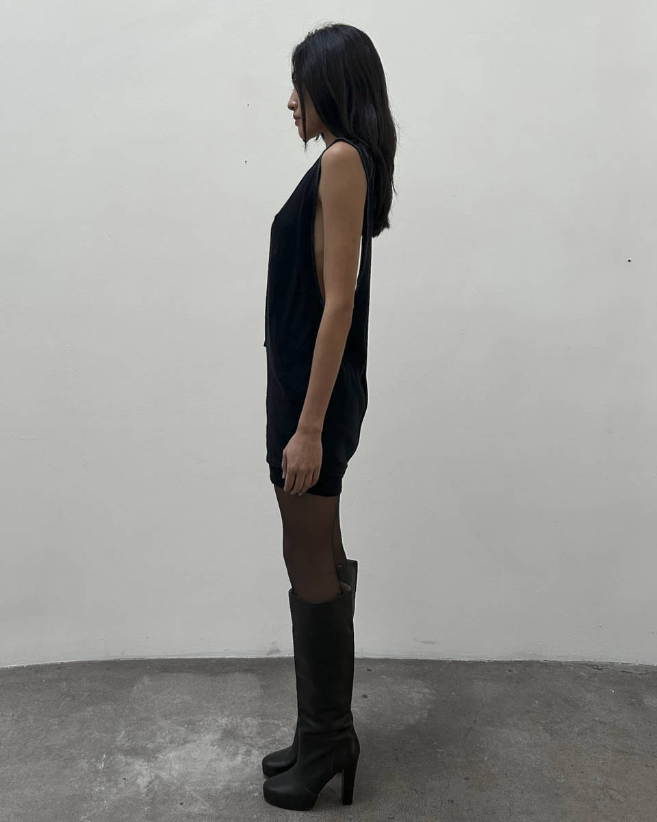 Y's Yohji Yamamoto Knit Plunge Neck Tunic