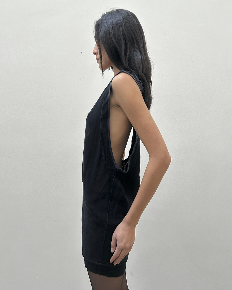 Y's Yohji Yamamoto Knit Plunge Neck Tunic