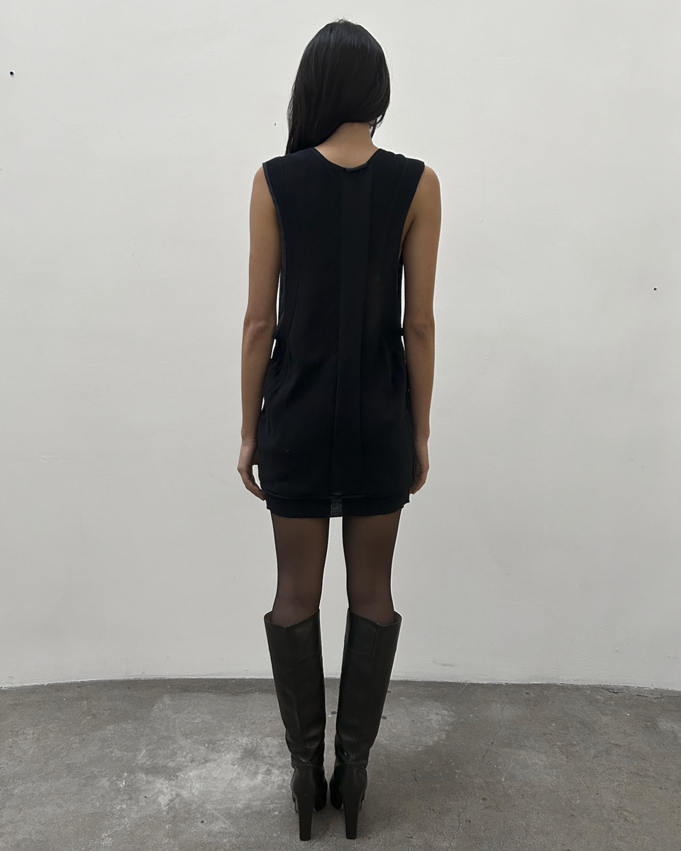 Y's Yohji Yamamoto Knit Plunge Neck Tunic
