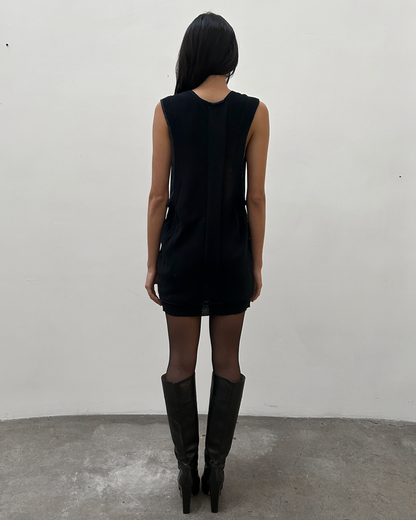 Y's Yohji Yamamoto Knit Plunge Neck Tunic