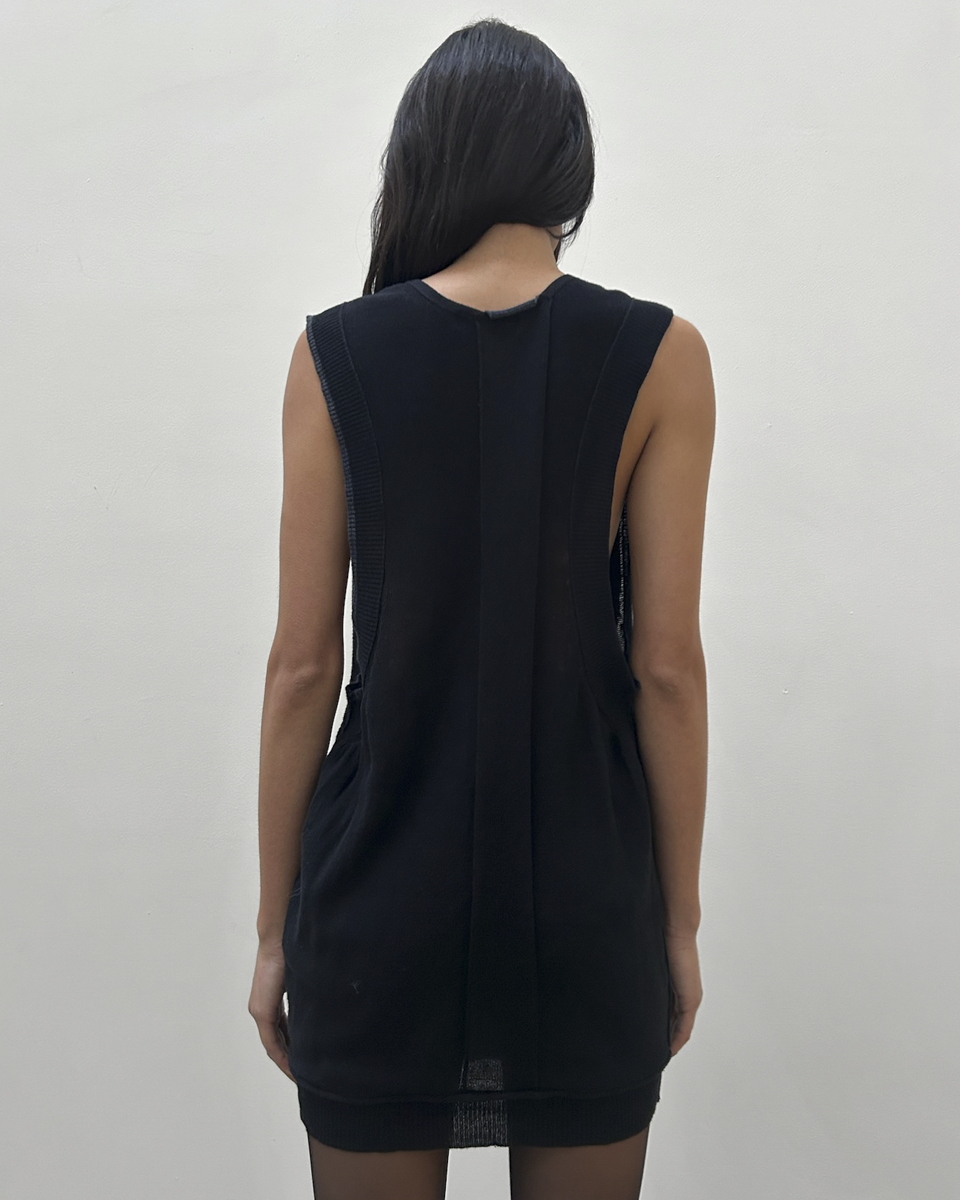 Y's Yohji Yamamoto Knit Plunge Neck Tunic